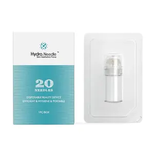 Gentle Hydra Micro Needle Roller 20 Titanium 20 Needle I Home Use 0.25mm Hydra Rollerdermaroller With 5 mL Bottle For Hyaluronic Acid I Skincare Moisturize Moisturizer Comfort