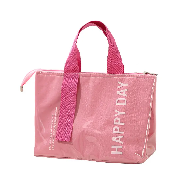 Insulated Oxford Thermal Lunch Bag for Women - Waterproof Lunch Tote, Reusable Foil-Lined Grab-and-Go Bag with Soft Handle, Large-Capacity Cooler for Work, Picnic, Thermal Bag