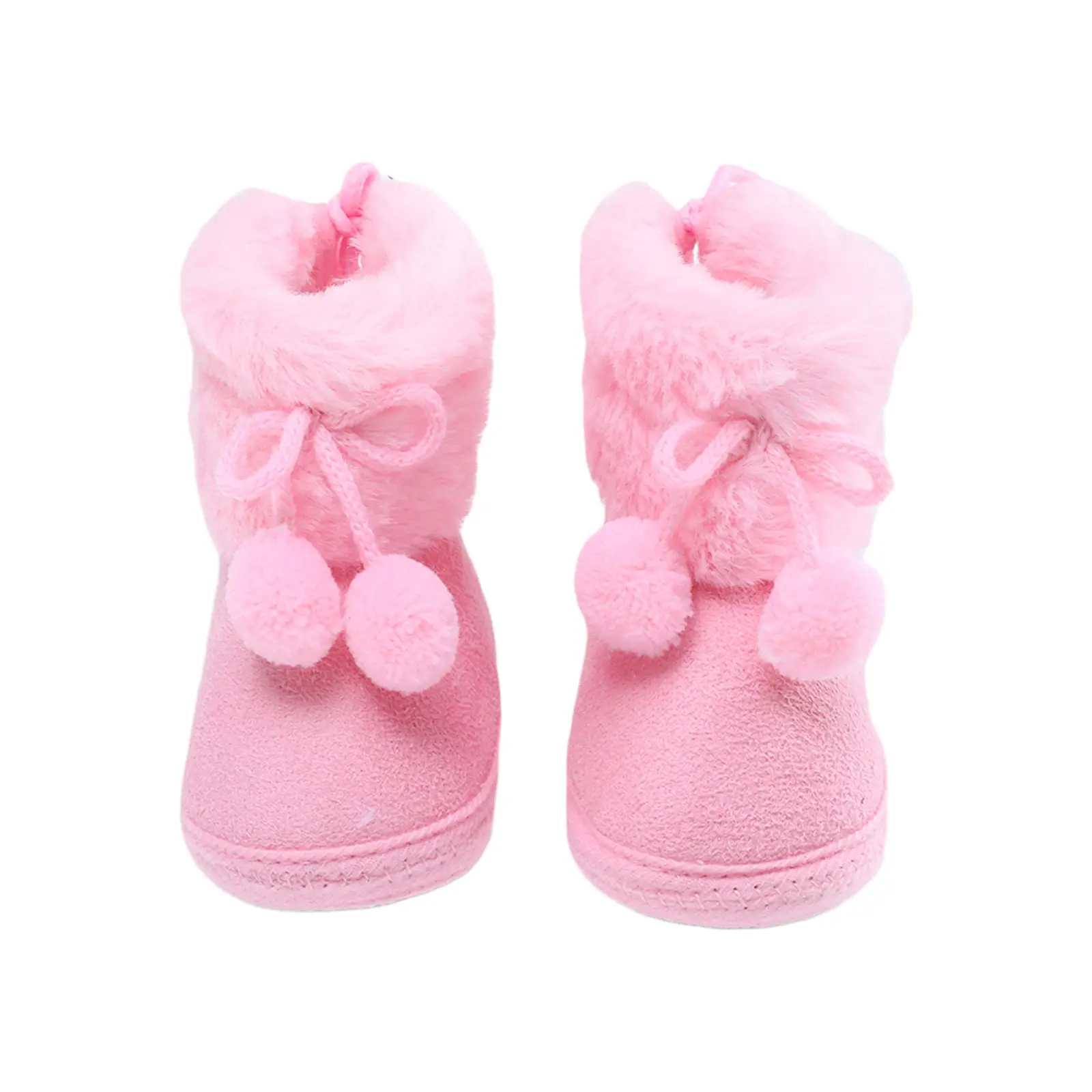 Toddler Baby Girls Boots Winter Warm Soft Sole Fluffy Cute Non Slip Shoes for Newborn Infant