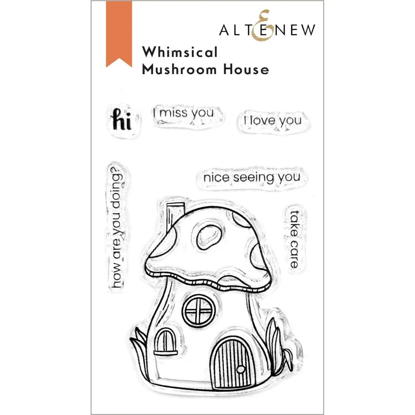 Whimsical Mushroom House Stamp Set