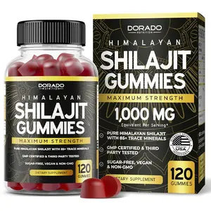 HOT 2026!!! Shilajit Gummies For Men & Women 1000mg (High Potency Gold Grade with 85+ Trace Minerals with Fulvic Acid) - Energy & Immunity Support - Third Party Tested, Non GMO, Vegan & Made in USA (120 Gummies)