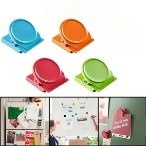 4 Pieces Magnetic Sticky NotePhoto Clips, office and FridgeMagnets-Multifunctional Magnet, Multi-Color, Multi-PurposeFile Organizers for Home and OfficeDisplay -Durable -Reliable