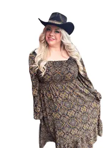 Desert Moon Paisley Maxi Dress