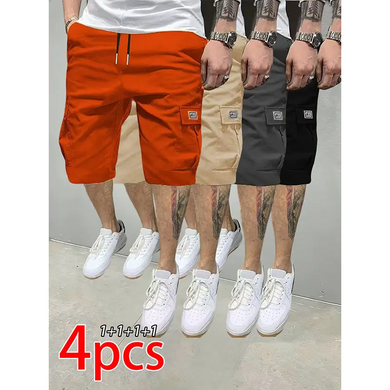 Orange + Khaki + Dark Gray + Black