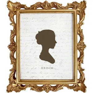 8x10 Inch  Picture Frame, Elegant Antique Photo Frames with Glass Front, Photo Display, Tabletop Wall Hanging,  Ideas, Golden Bronze