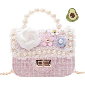 P-CBP016   Toddler Kids Purse for Little Girls - Baby & Kid Purse (Flower)