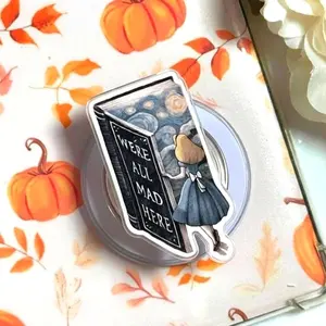 Kindle Girlie Phone Grip, Pink Coquette Aesthetic Griptok, Cute E-Reader Accessory for Book Lovers, Reading Tablet Holder with Bows, Trendy Bookish Girl Gift, Pastel Pink Phone Stand