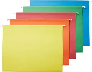 Letter-Size Hanging File Organizer Folders – Pack of 25 with Adjustable Tabs & Smooth Glide