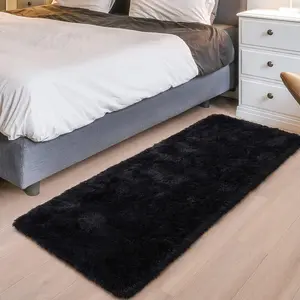 Soft Area Rug Fluffy Rugs for Living Room Bedroom Decor, 2x4 Runner Rug for Hallway, Shag Furry Bedside Rug Indoor Accent Floor Carpet