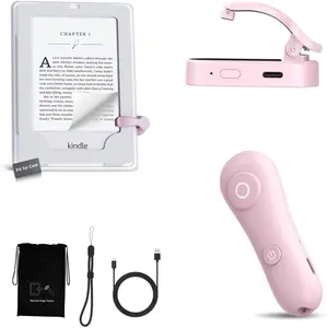 Page Turner for Kindle with Case, 2025  Remote Control Page Turner for Kindle Paperwhite Oasis, Clicker Accessories for Reading Novel/Comic, Compatible with , Kobo, iPad, Android Tablet-Pink