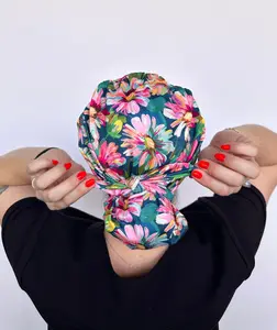 DuoStyle Scrub Hat - Painted Flowers
