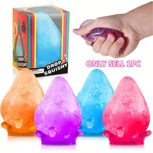Dream Water Drop Squishy Sensory Toy with Malted Goo Filling, Anti-Stress Squeezing Ornament, Stress Relief Fidget, Perfect Gift for Birthdays & Holidays
