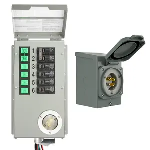 Nature's Generator Transfer Switch 6 Circuits 120/240V 30A Power Transfer Kit+30A Inlet Box