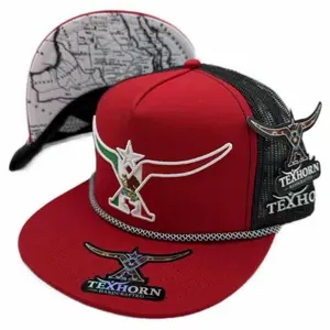 Gorra TEXHORN San buena roja adjustable snapback
