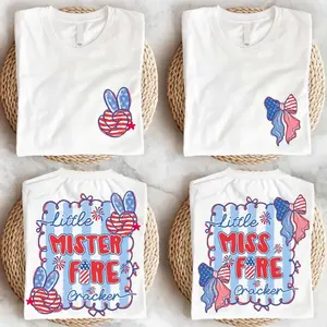 Firecracker Couple Shirt, Mrs Mr Firecracker Shirt, 4th July Toddler Shirt, 4th of Coquette Shirt, Americans Birthday Kids Shirt