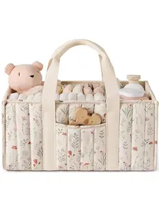 Baby Diaper Storage Basket, Essential Newborn Items (unisex), Baby Baptism Gift Box, Must-Have Baby Room Item, Car Travel Organizer, Multifunctional Diaper Bag