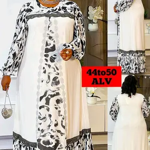NEW DESIGN                 Charming Stony Dress with Elegant Print & Opening details    JUST BEAUTIFUL  Size 44 to 50  length 60 to 61 inches  Womenswear Casual Summer Long Sleeve