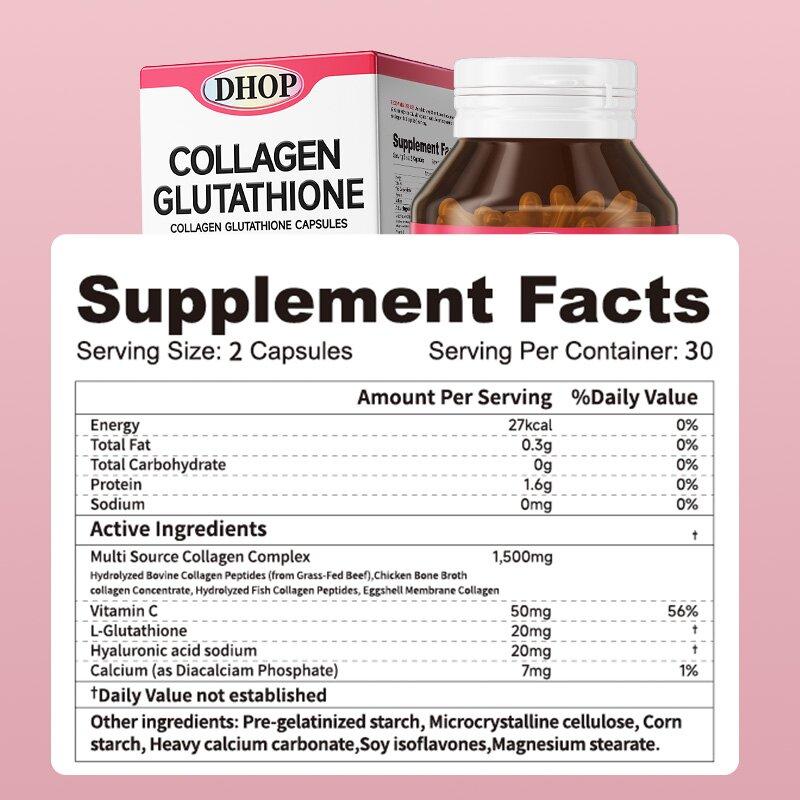 Collagen Glutathione Capsules | Brighten Skin & Fade Dark Spots!