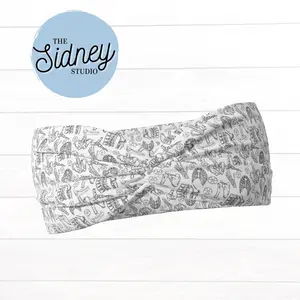 The Sidney Studio Simple Radiology Wide Twist Headband for Women Soft Double Brushed Polyester Stylish Practical Hair Accessories