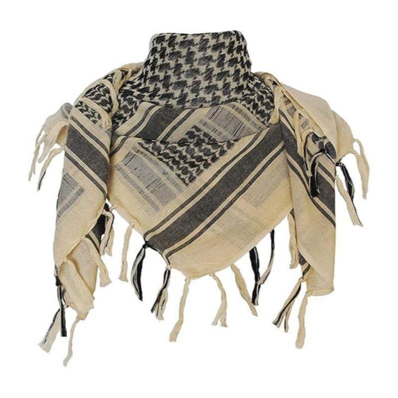 Unisex Winter Tactical Shemagh Scarf - Windproof Warm Keffiyeh Wrap - Full Face Cover for Outdoor Riding