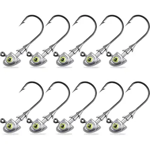 Swimbait Jig Heads ing Jigs Swim  Jighead with Two  Keepers and  Eyes 1/8 3/16 1/4 3/8 1/2oz Jigheads Freshwater Saltwater ing
