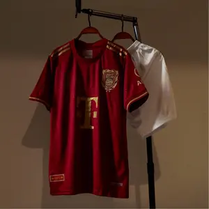 FC Bayern Munich 2025 Football Kit – Red Jersey & White Shorts, Premium Match Quality