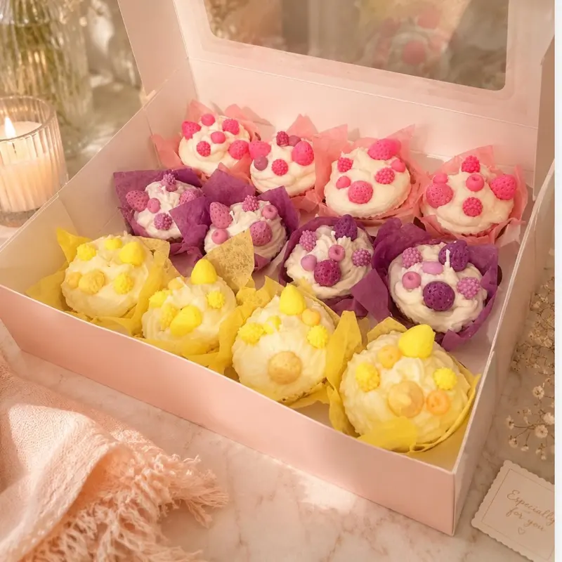 Handmade Dessert Cupcake Candle - Soy Wax Food