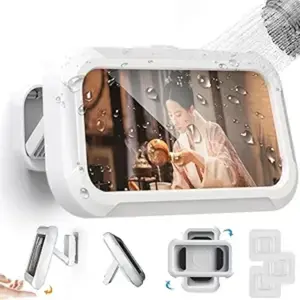 360 ° rotatable Bathroom Waterproof Phone case Bathroom Shower Drama Chasing Tool Kitchen Wall Hanging Lazy Person Bracket