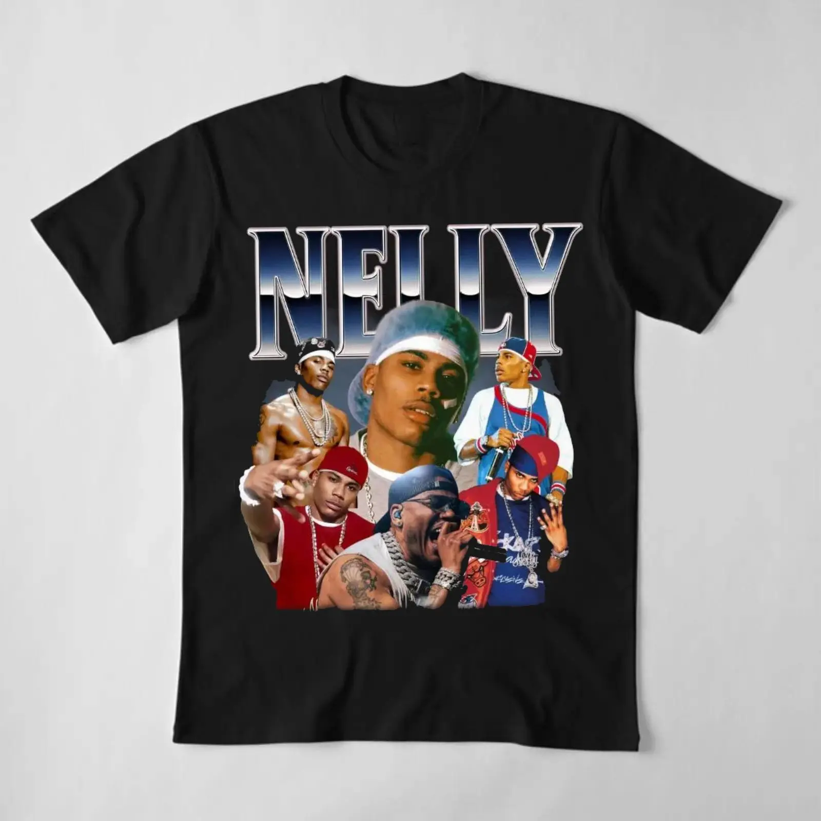 Nelly Rapper Vintage 90s Bootleg Graphic T-Shirt – Vintage Hip Hop Streetwear Graphic Tee