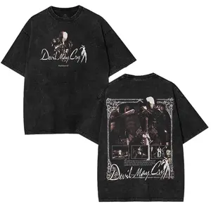 Devil May Cry DMC Dante v2 Double Printed Unisex  Cotton T-Shirt, Hoodie Gift For Game Fan, graphic tees Menswear Top Fit