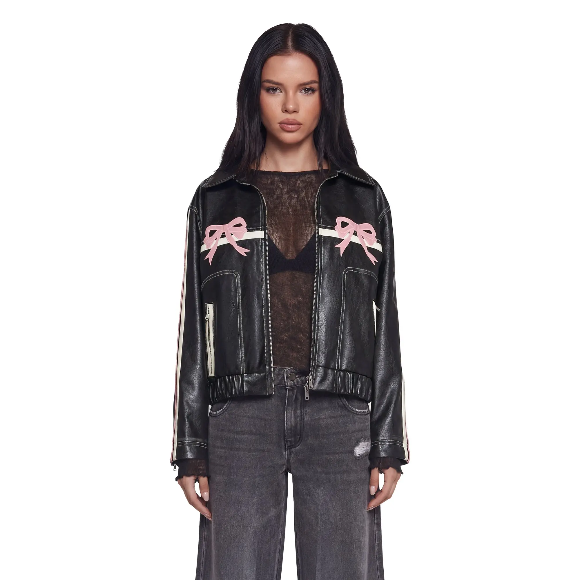 Tough Cutie Vegan Leather Jacket Tough Cutie Vegan Leather Jacket