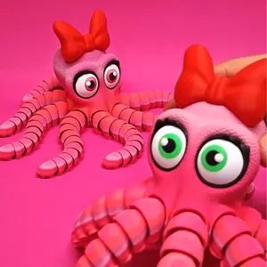 Flexi Octopus Girl – Magnet-Embedded Collectible