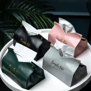 Leather Simple Life Tissue Box/Napkin Holder, Organiser