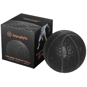 LayupLyfe Airless Basketball | 3D Printed | Silent | Indoor | Noiseless | Size 7