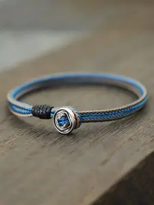 Handmade Vintage Rope Bracelet for Men, Simple Hook Design, Cool Accessory, 2mm Thick String, Unique Arm Badge, Stylish Casual Trendy Jewelry Gift