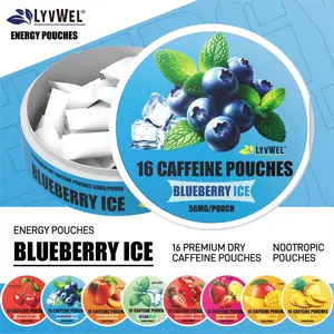 LyvWel Energy Pouches (3 Pack) (56mg fuel/pouch) energy Decky + lip pillow+ pre-workout+ caffeine pouches +nootropics+caffeine pouches+upper Decky+energy pouches