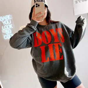 Boys Lie Crewneck, Anti Valentine’s Day tee, anti vday sweatshirt, single valentines, galentines shirt W35