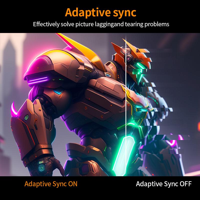 27 Inch Curved Gaming Monitor – FHD 1920×1080, 100Hz Refresh, 1ms Response, HDMI/DP Dual Ports, Built-in Speakers, VESA Wall-Mount, Adaptive Sync, 100% sRGB, 1800R Curvature