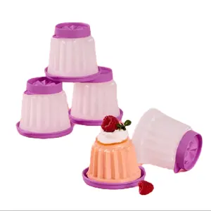 4 individual gelatin molds/ 4 moldes de gelatina individuales