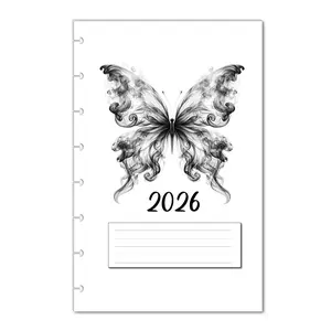 2026 Monthly Planner Calendar Refills for 7,8,9,11 Disc Mini, Classic, Skinny, Junior, Big size Discbound, Happy Planners, Loose-Leaf Inserts, 12 Month