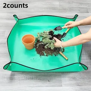 Portable Plant Transplanting Mat, 2 Counts Waterproof Plant Transplanting Pad, Garden Plant Care & Support Mat, Garden Supplies for Home Garden