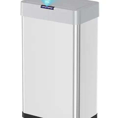 【TiktokShopStockUp】Arlopu 70L Sensor Trash Can, Touchless Motion Sensor Trash Bin, Smart Automatic Garbage Can with Soft-Close Lid, Bag Retainer Ring and Display Light,for Kitchen,Living Room Office (Silver, 18.5 Gal)
