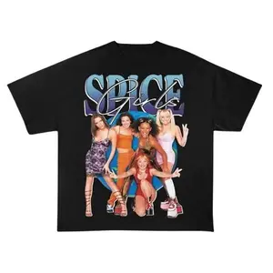 Vintage Spice Girls Graphic Tee  90s Pop Band Shirt for Spice World Fans