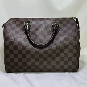 Pre-owned Louis Vuitton Damier Ebene Speedy 30 Handbag Designer Luggage & Crossbody Bag Option monica