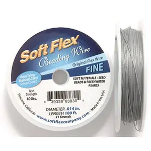14SF415-100: Softflex Wire Silver .014 21-strand 10lbs 100ft - Spool