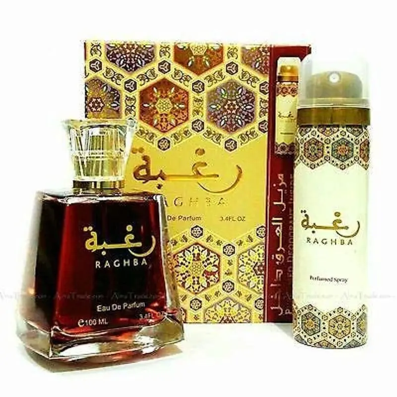 Lattafa Raghba Unisex EDP-Eau De Parfum 100ml(3.4 oz) Perfumes Oud Musky