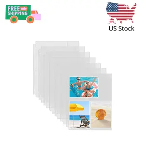30 Pack Photo Sleeves for 3 Ring Binder - (4x6, for 180 Photos)