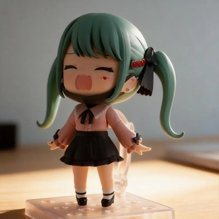 Anime Style Vocaloid Hatsune Miku Nendoroid Figure Set, 10cm DIY Assembly Model for Vocaloid Fans - High-Quality Material, Exquisite Details, Careful Craftsmanship, Easy to Assemble Decorative Collectible