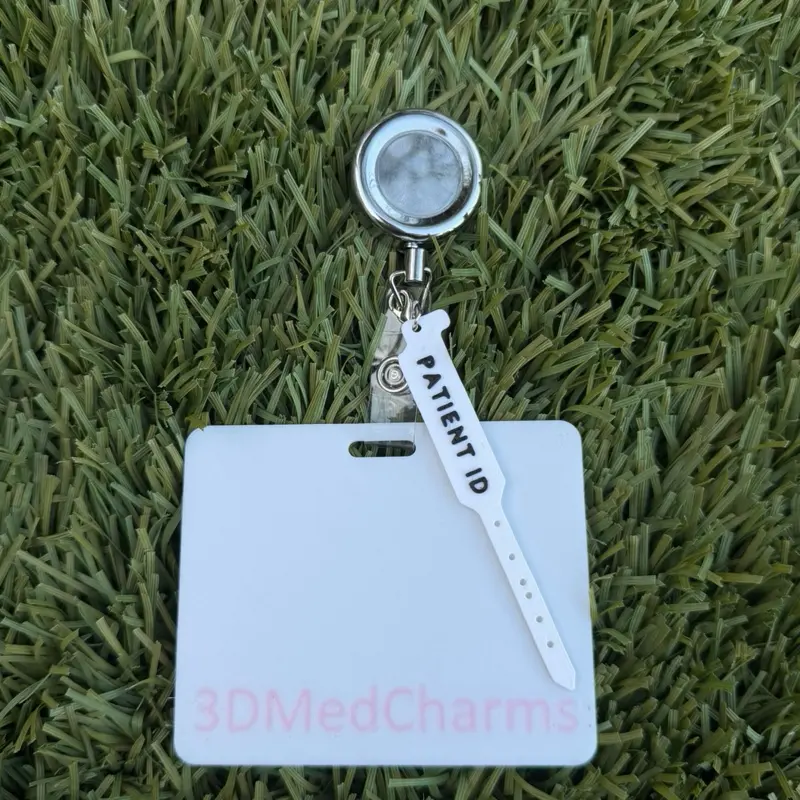 Patient ID Bracelet Badge Keychain