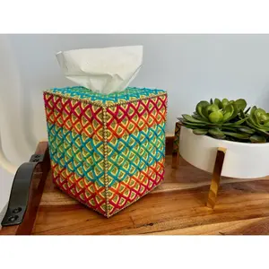 Colorful Diamonds Tissue Box Cover